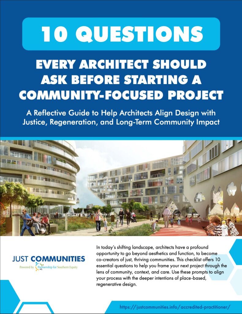 Just Communities 10 Questions Every Architect Should Ask